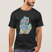 Gefärbte Krawatte Michigan Native Smitten mit Mitt T-Shirt (Vorderseite)