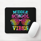 Gefärbte Krawatte Middle School Vibes Lehrer Stude Mousepad (Mit Mouse)