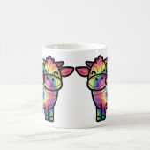 Gefärbte Krawatte Milchkühe Kaffeetasse (Mittel)