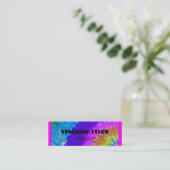 gefärbte Krawatte Mini Visitenkarte (Stehend Vorderseite)