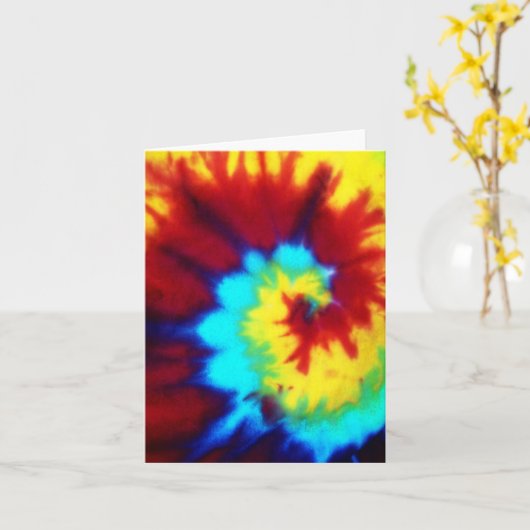 Gefärbte Krawatte Mitteilungskarten unsichtbar (Gelbe Blume)