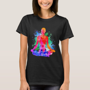 Gefärbte Krawatte Mönch Spirituelle Liebe Meditati T-Shirt