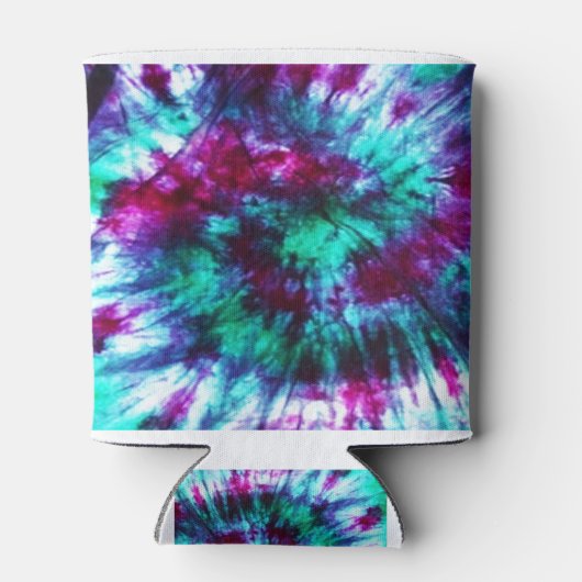 Gefärbte Krawatte multicolor Dosenkühler (Rückseite)