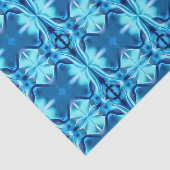 Gefärbte Krawatte Muster in Indigo und Eisblau Seidenpapier (Ausschnitt)