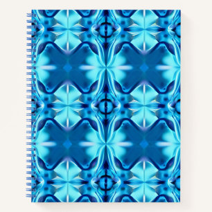 Gefärbte Krawatte Muster in Indigo und Ice Blue Jo Notizblock