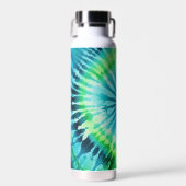 Gefärbte Krawatte Muster Limon Aqua Aquamarin - in Trinkflasche (Vorne)