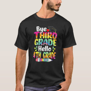 Gefärbte Krawatte nach der dritten Stufe Hallo 4. T-Shirt