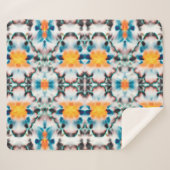 Gefärbte Krawatte Nahtloses Muster. Ethnisch Abstr Sherpadecke (Vorderseite (Horizontal))