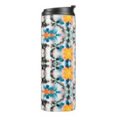 Gefärbte Krawatte Nahtloses Muster. Ethnisch Abstr Thermosbecher (Nach links gedreht)