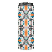 Gefärbte Krawatte Nahtloses Muster. Ethnisch Abstr Thermosbecher (Rückseite)