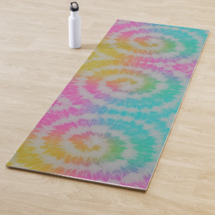 gefärbte Krawatte Neon Rainbow Yogamatte