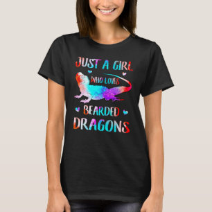 Gefärbte Krawatte nur ein Mädchen, das Lieben Bart T-Shirt