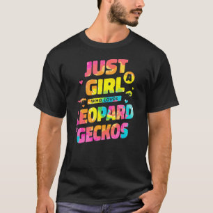 Gefärbte Krawatte nur ein Mädchen, die Leopard Gec T-Shirt