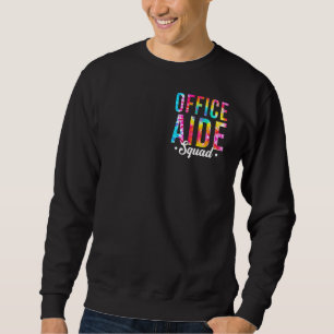 Gefärbte Krawatte Office Aide Squad Pocket Office Sweatshirt