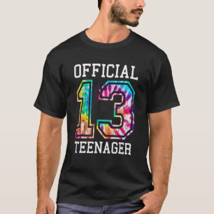 Gefärbte Krawatte Offiziell Teenager 13. Geburtsta T-Shirt
