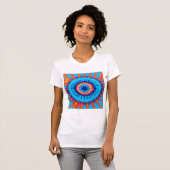 Gefärbte Krawatte Orange & Blue T - Shirt (Vorne ganz)