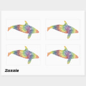 Gefärbte Krawatte Orca Sticker (Blatt)