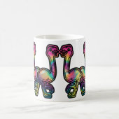 Gefärbte Krawatte Ostrich Kaffeetasse (Mittel)