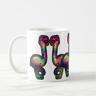 Gefärbte Krawatte Ostrich Kaffeetasse