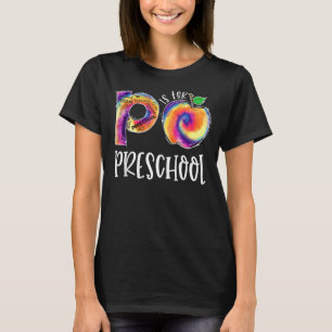Gefärbte Krawatte P ist für Lehrkräfte im Vorschul T-Shirt