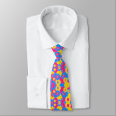 Gefärbte Krawatte Pansexual Pride Neck (Gebunden)