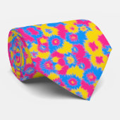 Gefärbte Krawatte Pansexual Pride Neck (Gerollt)