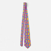 Gefärbte Krawatte Pansexual Pride Neck (Rückseite)