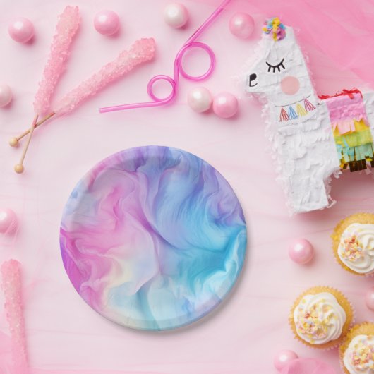 Gefärbte Krawatte Paper-Teller für Party Pappteller (Party)