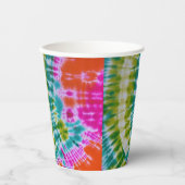 Gefärbte Krawatte Pappbecher (Vorderseite)