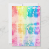 Gefärbte Krawatte Party Einladung | Gefärbte Krawa (Rückseite)