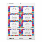 Gefärbte Krawatte Party Wasser Flasche Gefallen -  (Vorne)