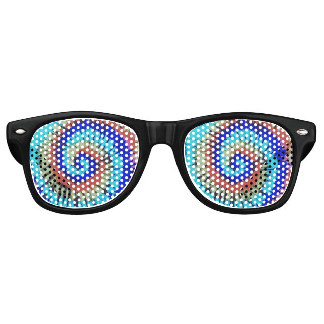 Gefärbte Krawatte Partybrille (Vorderseite)