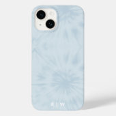 Gefärbte Krawatte | Pastel Blue Modern Stylish Mon Case-Mate iPhone Hülle (Rückseite)