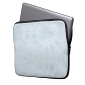 Gefärbte Krawatte | Pastel Blue Modern Stylish Mon Laptopschutzhülle (Vorderseite Links)
