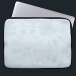 Gefärbte Krawatte | Pastel Blue Modern Stylish Mon Laptopschutzhülle<br><div class="desc">Eine einfache gefärbte Krawatte mit einer weichen pastellblauen Farbpalette. Das perfekte Trend Geschenk oder Accessoire kann einfach mit Ihrem Namen, Initialen, Monogramm, Hashtag oder Slogan angepasst werden! Krawatte-Dye macht gerade ein großes Comeback und ist offiziell der größte Trend des Jahres! Wir denken, Krawatte-Färbung ist völlig krass und der psychedelische Ausdruck...</div>