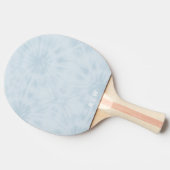 Gefärbte Krawatte | Pastel Blue Modern Stylish Mon Tischtennis Schläger (Seitenansicht)
