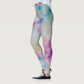 Gefärbte Krawatte Pastel Watercolor Leggings (Links)