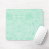 Gefärbte Krawatte | Pastell Minze Green Monogram Mousepad (Mit Mouse)