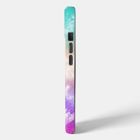 Gefärbte Krawatte Pastell Rosa Orange Aquamarine L Case-Mate iPhone Hülle (Rückseite / Links)