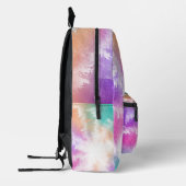 Gefärbte Krawatte Pastell Wasserfarbe Rosa Orange Bedruckter Rucksack (Links)