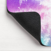 Gefärbte Krawatte Pastell Wasserfarbe Rosa Orange  Mousepad (Ecke)