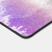 Gefärbte Krawatte Pastell Wasserfarbe Rosa Orange  Schreibtischunterlage (Ecke)