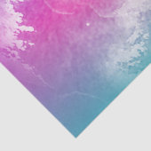 Gefärbte Krawatte Pastell Wasserfarbe Rosa Orange Seidenpapier (Ausschnitt)