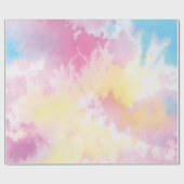 gefärbte Krawatte Pastell Wrapping Paper Geschenkpapier (Flach)