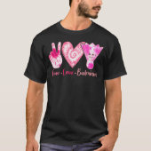 gefärbte Krawatte Peace Liebe Badminton Sport Love T-Shirt (Vorderseite)