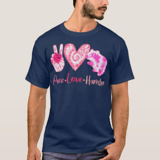 Gefärbte Krawatte Peace Liebe Hamster Lover Girl W T-Shirt