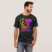 Gefärbte Krawatte Peace Liebe Kindergarten Lehreri T-Shirt (Vorne ganz)