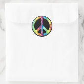 Gefärbte Krawatte Peace Sign Aufkleber (Tasche)