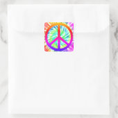 Gefärbte Krawatte Peace Sign Design Sticker (Tasche)