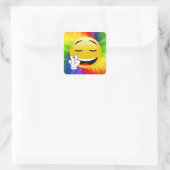 Gefärbte Krawatte Peace Sign Emoji Stickers (Tasche)